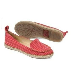 Born Sitton Espadrille Loafer in Red fabric